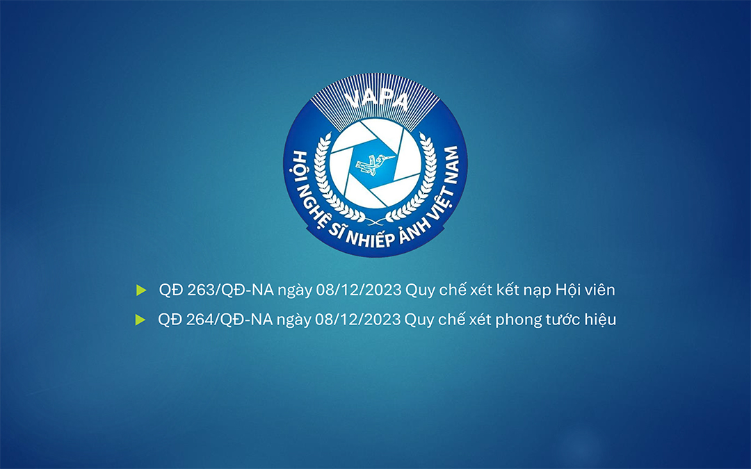 Quy chế xét kết nạp Hội viên và phong tước hiệu VAPA